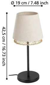 Eglo 43977 - Stolná lampa TABLEY 1xE27/40W/230V