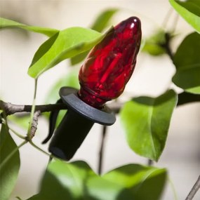 LED vonkajšia vianočná reťaz CONE FILAMENT 20xE10 19 m farebná/teplá biela IP44