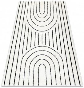 Kusový koberec Carpinus krémovočierný 240x330cm
