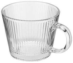 Altom Sklenený hrnček s uškom Selena, 370 ml, sada 6 ks