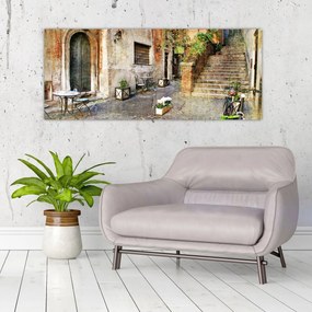 Obraz - Staré ulice Ríma (120x50 cm)