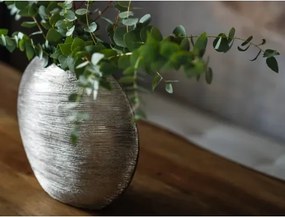 Váza Modern 36 cm, strieborná%