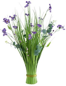 Okrasná tráva zväzok, fialové kvety 70 cm