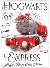 Detský uterák Harry Potter - motív Rokfortský Express - 100% bavlna - 30 x 50 cm