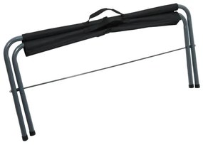 Skladacia kempingová lavica čierna/šedá