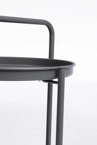 Oceľový servírovací stolík ø 44,5 cm Austin – Bizzotto