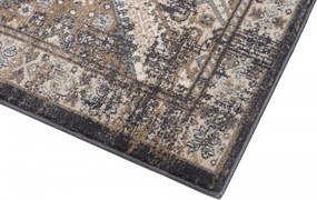 Antracitový obdĺžnikový koberec Dubai CHU – polypropylén Rozmer: 160x220 cm