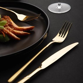 Príborový set 16 ks – Kyoto PVD Champagne pieskovaný - 103592