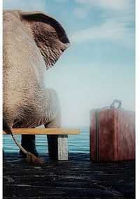 Elephant Journey obraz viacfarebný 60x40 cm
