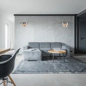 Krištáľové nástenné svietidlo CHELSEA 2xE14/40W/230V chróm