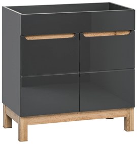 Kúpeľňová stojaci skrinka pod umývadlo BALI sivá 60 cm