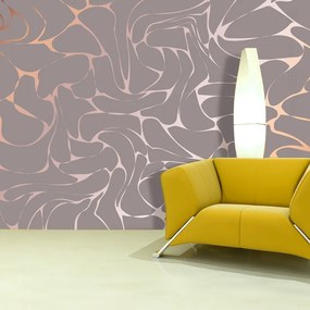 Sablio Tapeta Béžové vzorce - 125x75 cm