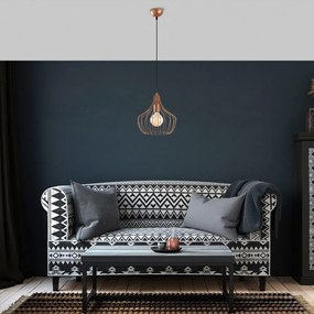 Závesné svietidlo v medenej farbe s kovovým tienidlom ø 27 cm Mezopotamya – Opviq lights