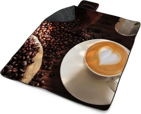 Sablio Plážová deka Káva: 200x140 cm