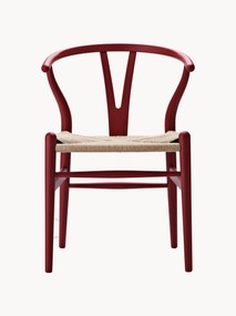 Drevená stolička's ručne tkaným sedadlom CH24 Wishbone Chair