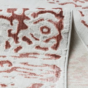 Dywany Łuszczów, Kusový koberec Allure 1961 white/pink, 160x220, ružová, kancelária