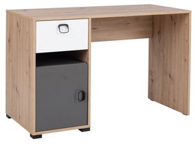 PC stolík Kevyt 8 (dub artisan + biela + grafit). Vlastná spoľahlivá doprava až k Vám domov. 1087392