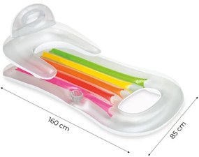 Nafukovacie lehátko s operadlom 160 x 85 cm