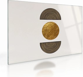 Sklenený obraz - Zlatý ornament N⁰1 (70x50 cm)
