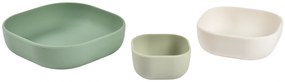 Misky silikónové 3 ks Sage Green