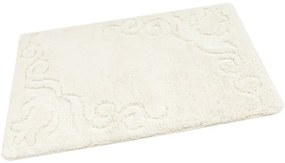 Kúpeľňový koberček Marika krémový, kvety