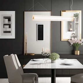 Argon 8624 - LED Luster na lanku HAMPTON LED/90W/230V 3000K 120 cm mosadz