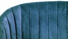 Jedálenská stolička eneque zamat modrá MUZZA
