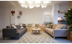 Konferenčný stolík z dreva mindi Kave Home Thais, ø 80 cm