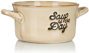 Kameninová miska na polievku Soup 500 ml béžová