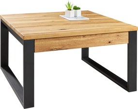 XXXLutz KONFERENČNÝ STOLÍK, čierna, farba duba, drevo, kov, 75/75/42 cm Novel - Stolíky do obývačky - 001739000502