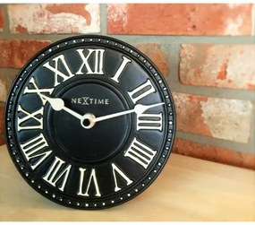 Designové nástěnné hodiny 5187zw Nextime v aglickém retro stylu 17cm