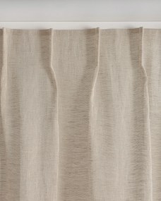 Záves so systémom FLEX (jednoduché spony flex) farba produktu béžová látka polopriehľadný, zapletaná