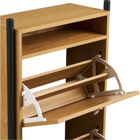 Skrinka na topánky Basilina 3 (prírodná). Akcia -9%. Vlastná spoľahlivá doprava až k Vám domov. 1147509