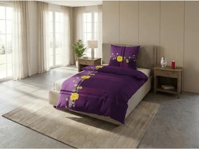 Bavlnené obliečky RENARA fialové Rozmer obliečky: 70 x 90 cm | 140 x 200 cm