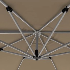 Doppler ACTIVE 370 cm - bočný záhradný slnečník s bočnou tyčou - 2. akosť (S258)