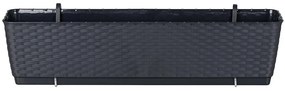 Plastový balkónový kvetináč DRL600PW 59 cm - antracit
