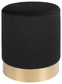 Čierny puf House Nordic Gamby, ø 34 cm