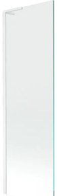 Mexen Next L, 1-krídlová vaňová zástena 60 x 150 cm, 6mm číre sklo, biely profil, 895-060-000-03-00-20