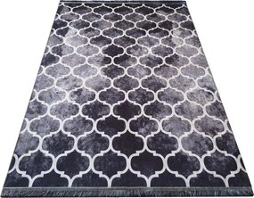 DY Čierno-biely vzorovaný koberec Horeca 01 Rozmer: 180x280 cm