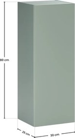 Závesná kúpeľňová skrinka Aster 80-30-1D zelená