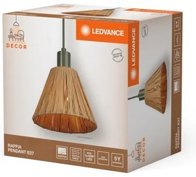 Ledvance - Luster na lanku DECOR RAFFIA 1xE27/15W/230V rafia