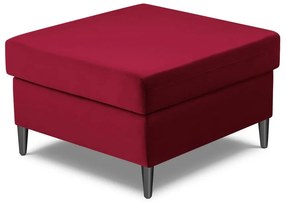 Červená zamatová podnožka Kyoto – Cosmopolitan Design