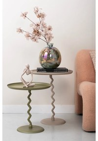 Kovový okrúhly odkladací stolík ø 40 cm Zig Zag – Leitmotiv