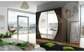 Skriňa London IV, Farby: kašmír, Osvetlenie: osvetlenie LED RGB - farebné