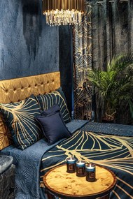 Dekorstudio Luxusný prehoz na posteľ MUSA2 v granátovomodrej farbe Rozmer prehozu (šírka x dĺžka): 220x240cm