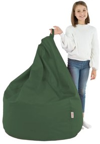 Sedací vak SAKO tmavozelený ekokoža