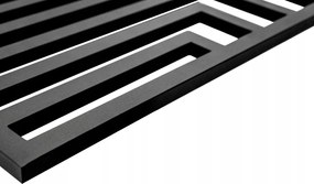 Regnis Kreon Zenit, vykurovacie teleso 1400x550 mm, 678W, čierna matná, KZ140/55/PD/D7/BLACK