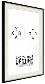 Artgeist Plagát - Choose Your Destiny [Poster] Veľkosť: 20x30, Verzia: Čierny rám s passe-partout