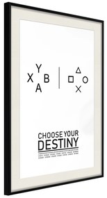 Artgeist Plagát - Choose Your Destiny [Poster] Veľkosť: 40x60, Verzia: Čierny rám s passe-partout