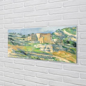 Obraz plexi Art maľoval dom na kopci 120x60 cm
